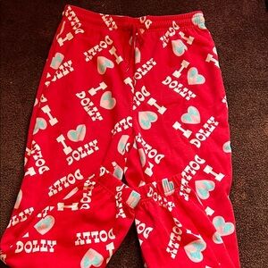 Dollcake Red 'I Heart Dolly' Joggers